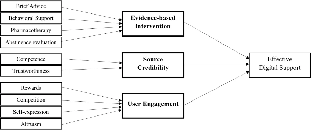 Figure 1. Perspective d’évaluation d’une application de sevrage tabagique